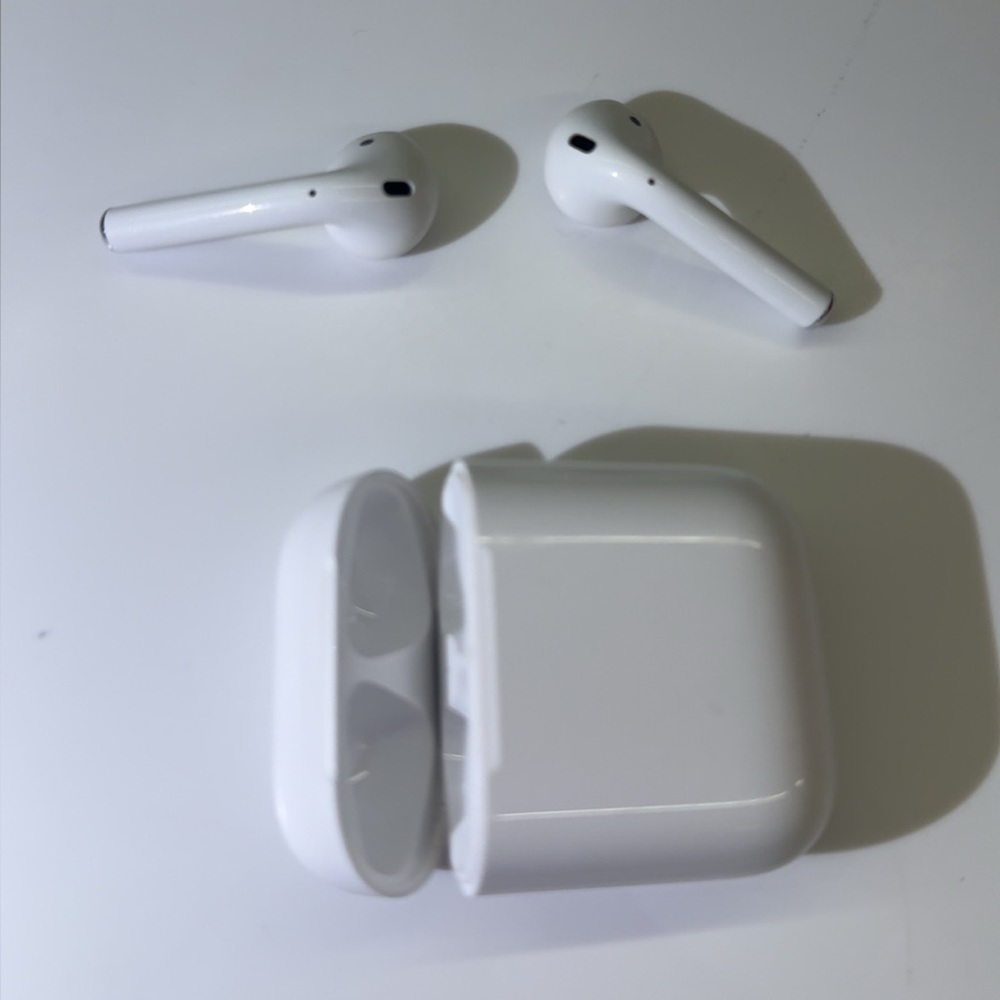 Wireless White Earbuds with Charging Case
